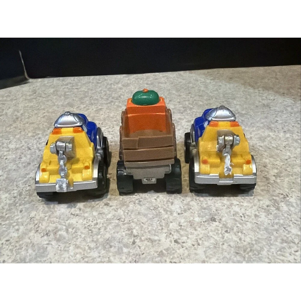 Tonka Chuck & Friends Truck Lot of 3 - Blue Chuck x2 & Orange Truck
